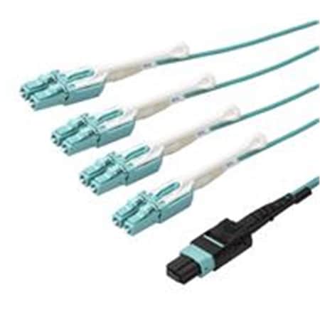 Ezgeneration MPo MTP to LC 50 125 oM3 Breakout Cable with Push Pull Tab EZ905408